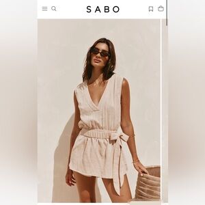 Sabo Sandy Playsuit - Tan